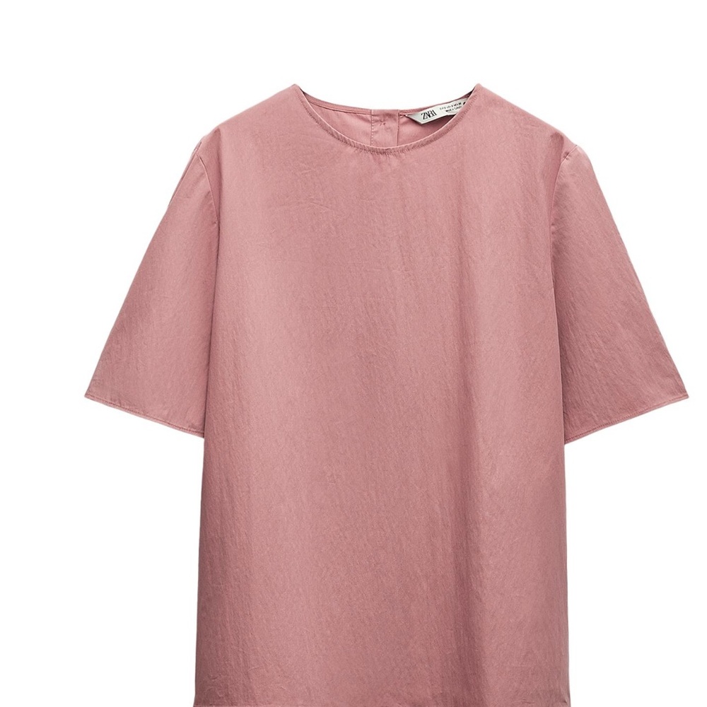 Zara Pink Short Sleeve Top